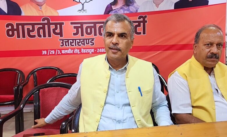 सुरेश जोशी मुख्य प्रवक्ता भाजपा उत्तराखंड